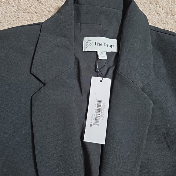 The Drop Blake Long Blazer Women’s Medium Black  Work Casual Office ($79) - Picture 8 of 11